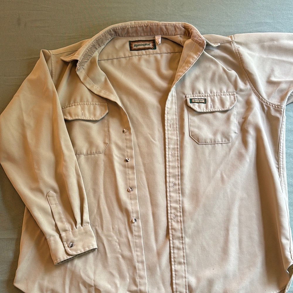 Remington Light Tan Button-Up Shirt